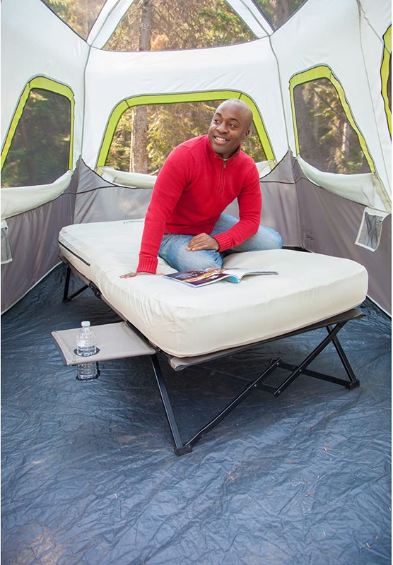 Coleman Camping Cot, Air Mattress, & Pump Combo, Folding Camp Cot & Air Bed with