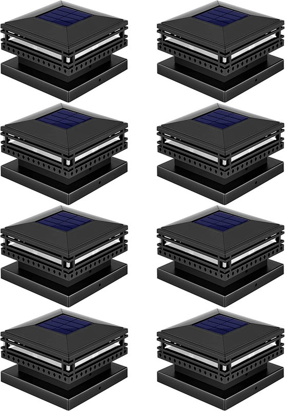 Outdoor, 25 Lumen Solar Post Cap Lights,ip45 Waterproof Solar