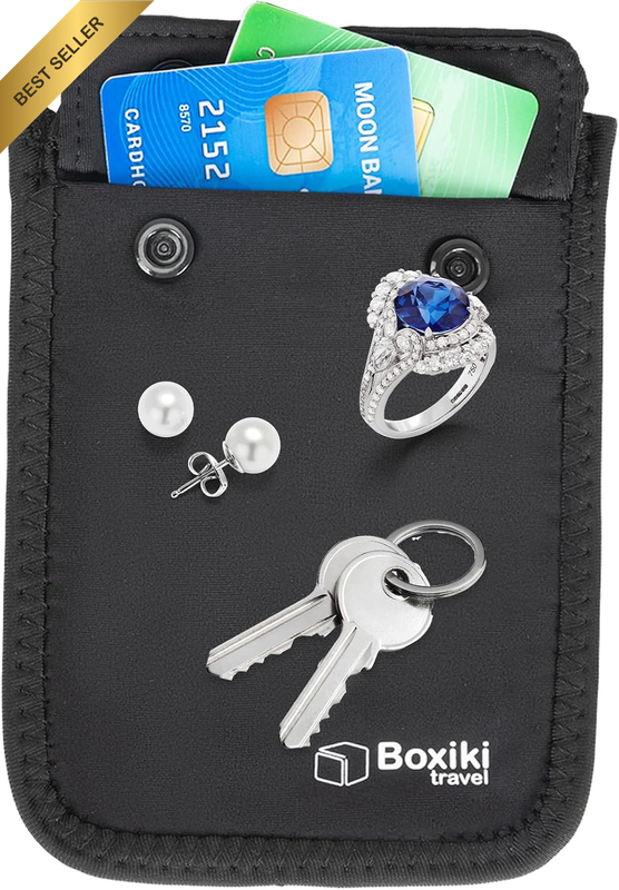 Hidden Bra Wallet Black