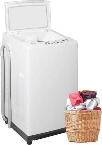 SMAD Portable Washing Machine for Apartments Dorms and RVs 1.7Cu.ft White Washer