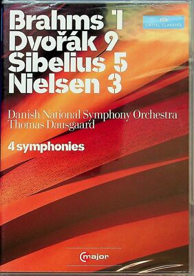 4 Symphonies: Dausgaard (Brahms 1,Dvorak 9,Sibelius 5,Nielsen 3 Region 0 NEW DVD