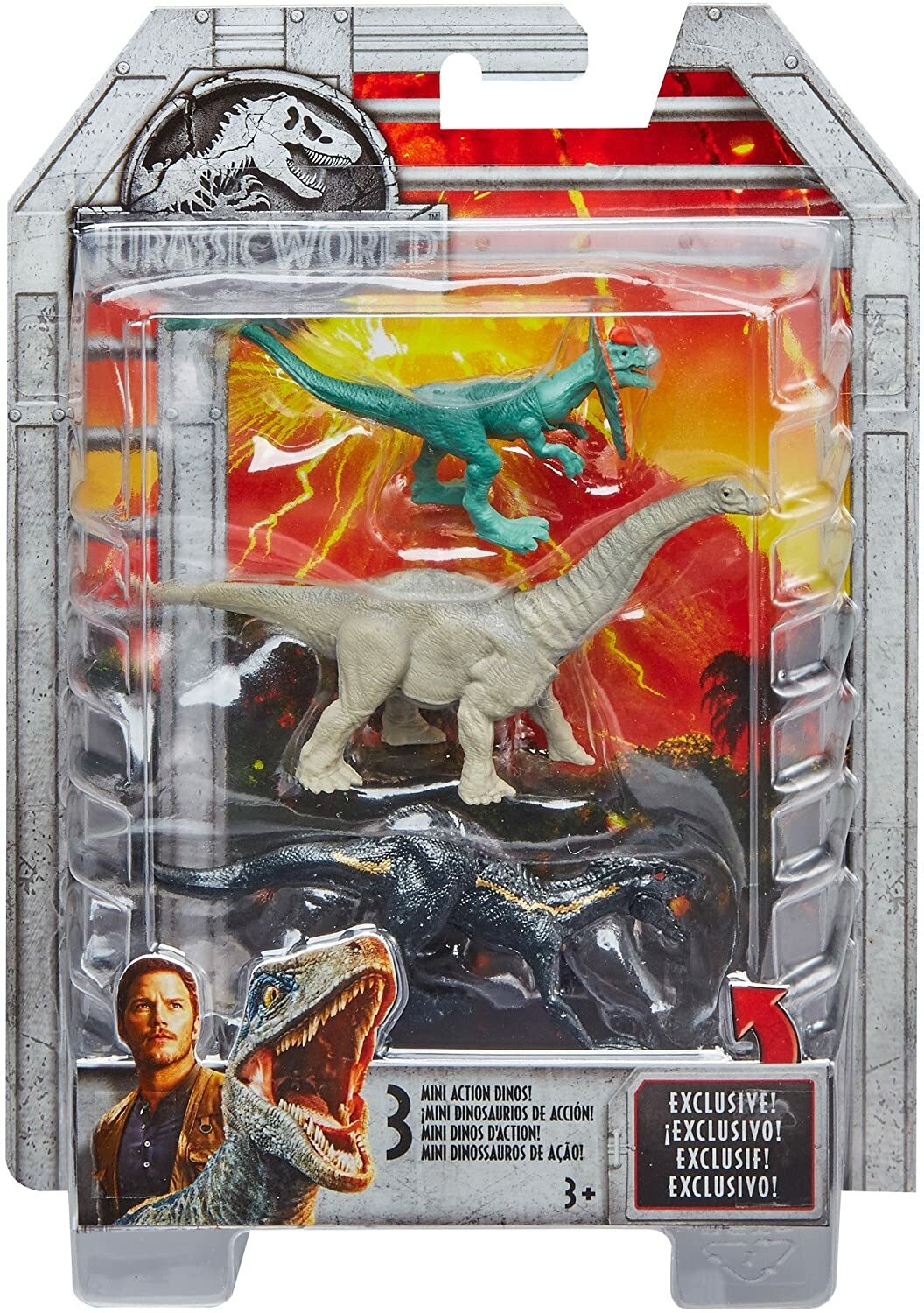 jurassic world mini dino 3 pack