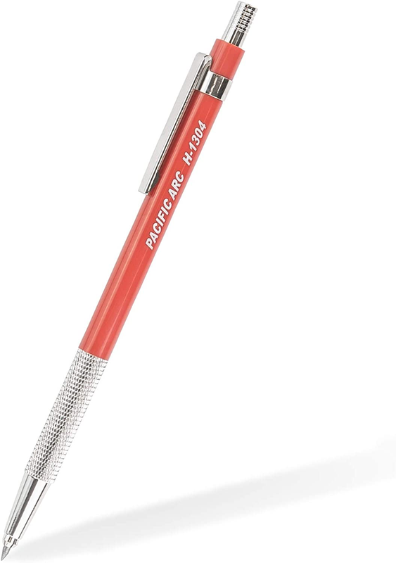 Pacific Arc 2Mm Gravity Fed Lead Holder and Lead Sharpener, Red Drafting Pencil