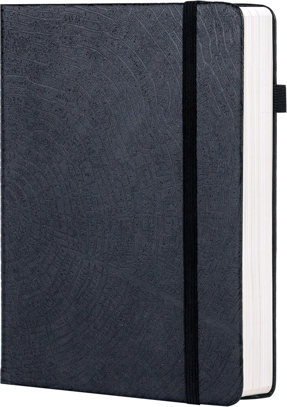 Lined Journal for Writing, A5 Tree Growth Ring Leather Bound Journal Notebook, 2
