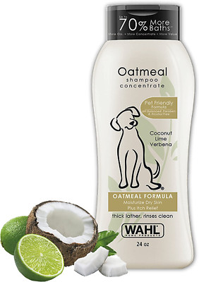 Wahl Oatmeal Pet Shampoo for Dogs | Dry Skin Relief, Coconut Lime Verbena | 24 O
