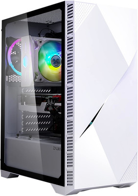 Zalman Z3 Iceberg ATX Mid Tower Gaming PC Case - 2 x 120mm ARGB Fans - Tempered