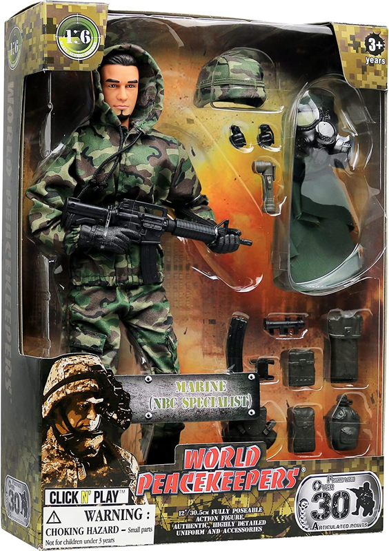 12-Inch Action Figures, Military Marine NBC Specialist | Clothes, Weapons Stuff
