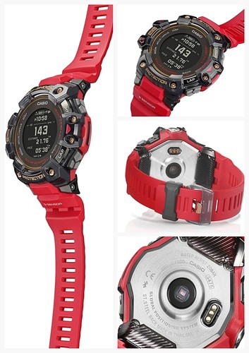 Pre-owned G-shock Casio  Gbd-h1000-4a1jr G-squad Step Tracker Bluetooth Mobile Gps Watch