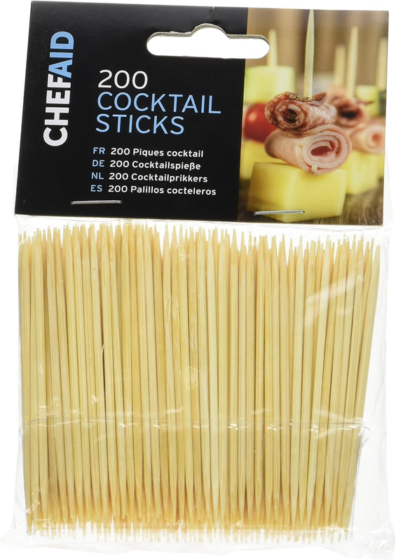 200 Cocktail Sticks - Ideal for Buffets and Cocktail Presentations