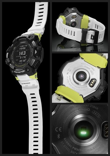 Pre-owned Casio G-shock G-squad Gbd-h1000-1a7jr Step Tracker Bluetooth From Japan