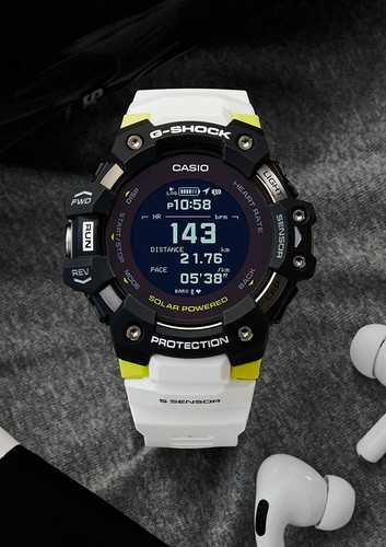Pre-owned Casio G-shock G-squad Gbd-h1000-1a7jr Step Tracker Bluetooth From Japan