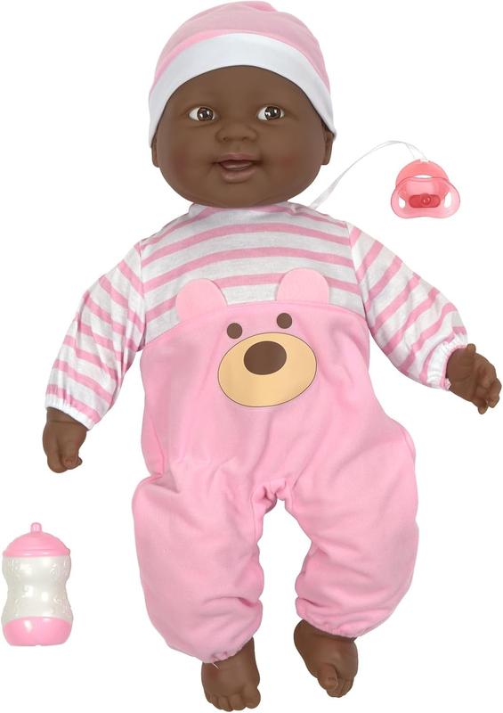 JC Toys ‘Lots to Cuddle Babies’ African American 20-Inch Purple Soft Body Baby