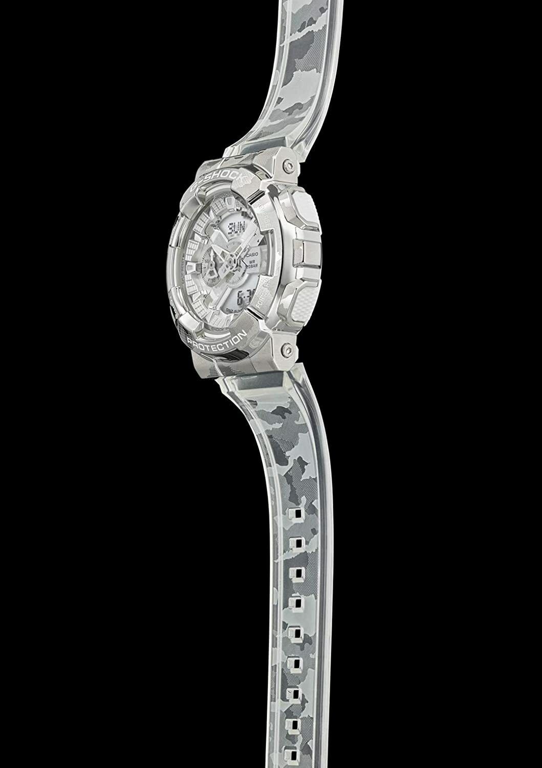 Pre-owned Casio G-shock Skeleton Camouflage Gm-110scm-1ajf Men's Watch In Box Genuine