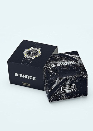 Pre-owned Casio G-shock Gbd-h1000-1a9jr G-squad Step Tracker Bluetooth Mobile Gps Watch