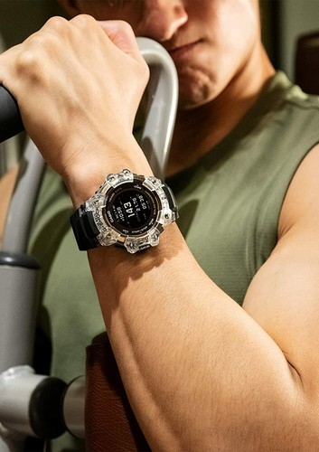 Pre-owned Casio G-shock Gbd-h1000-1a9jr G-squad Step Tracker Bluetooth Mobile Gps Watch