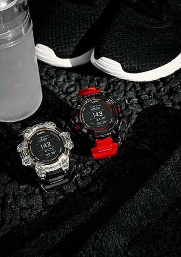 Pre-owned G-shock Casio  Gbd-h1000-4a1jr G-squad Step Tracker Bluetooth Mobile Gps Watch