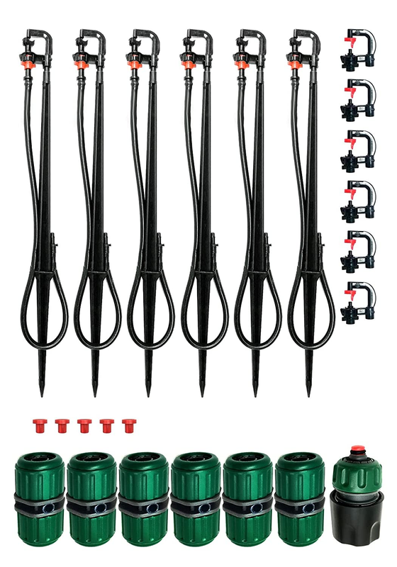 Above Ground Sprinkler System. DIY Irrigation System for Raised Garden Bed,