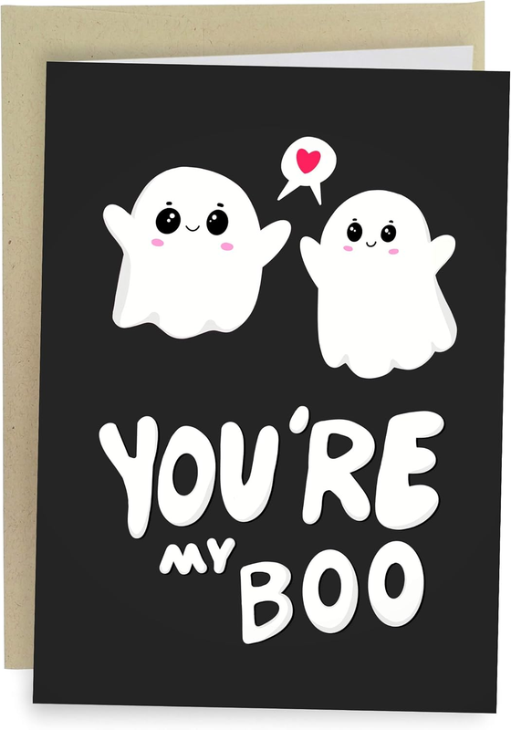 You'Re My Boo Funny Ghost Anniversary Cards for Husband or Wife - Cute Valentine