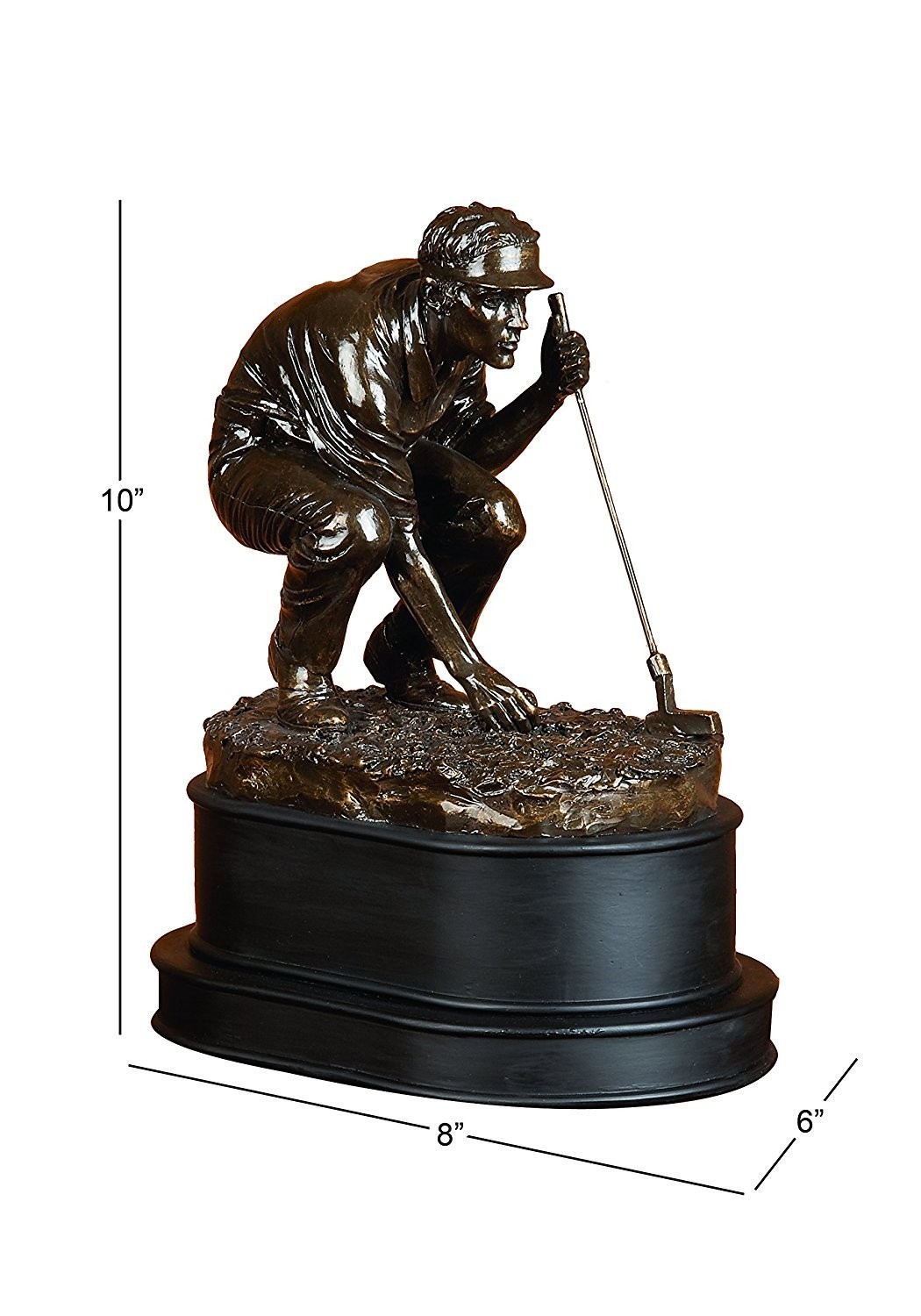 NIB - Deco 79 Golf Player Figurine - Polystone 10