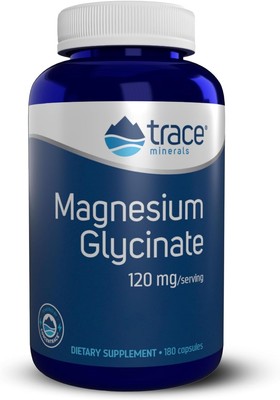 Trace Minerals Magnesium Glycinate Capsules | 120 mg Magnesium Supplement | 9...