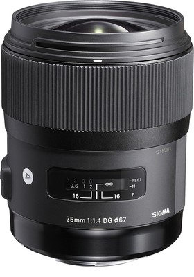 Sigma 35mm f14 DG HSM ART Lens for Nikon F