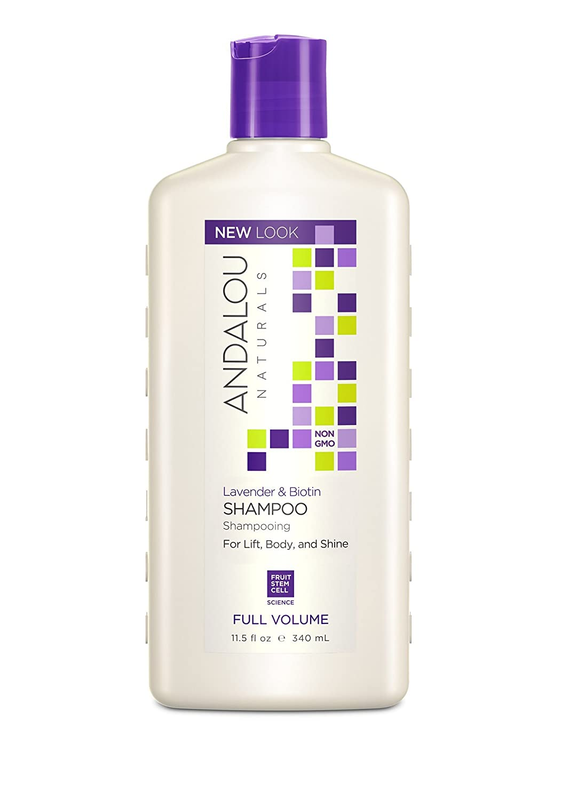 Andalou Naturals Lavender & Biotin Full Volume Shampoo,Purple,11.5 Fl Oz (Pack o