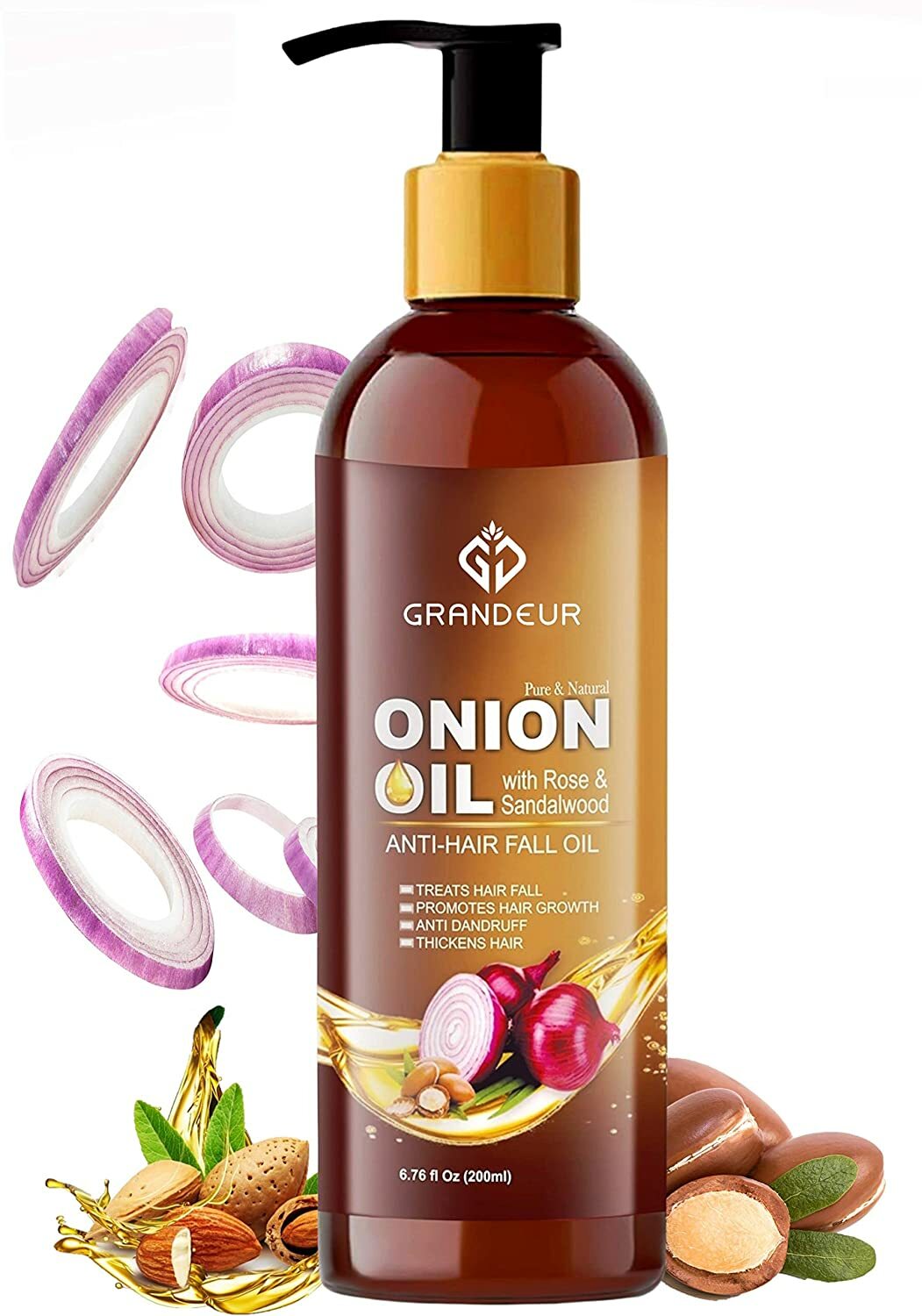 Grandeur Hair Problems Fighter Onion Hair Oil For Hair