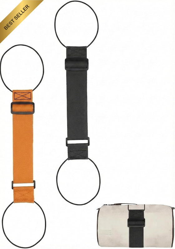 Luggage Straps 2 Pack, Elastic Bungee Belt for Attaching Extra Bags to Suitcase
