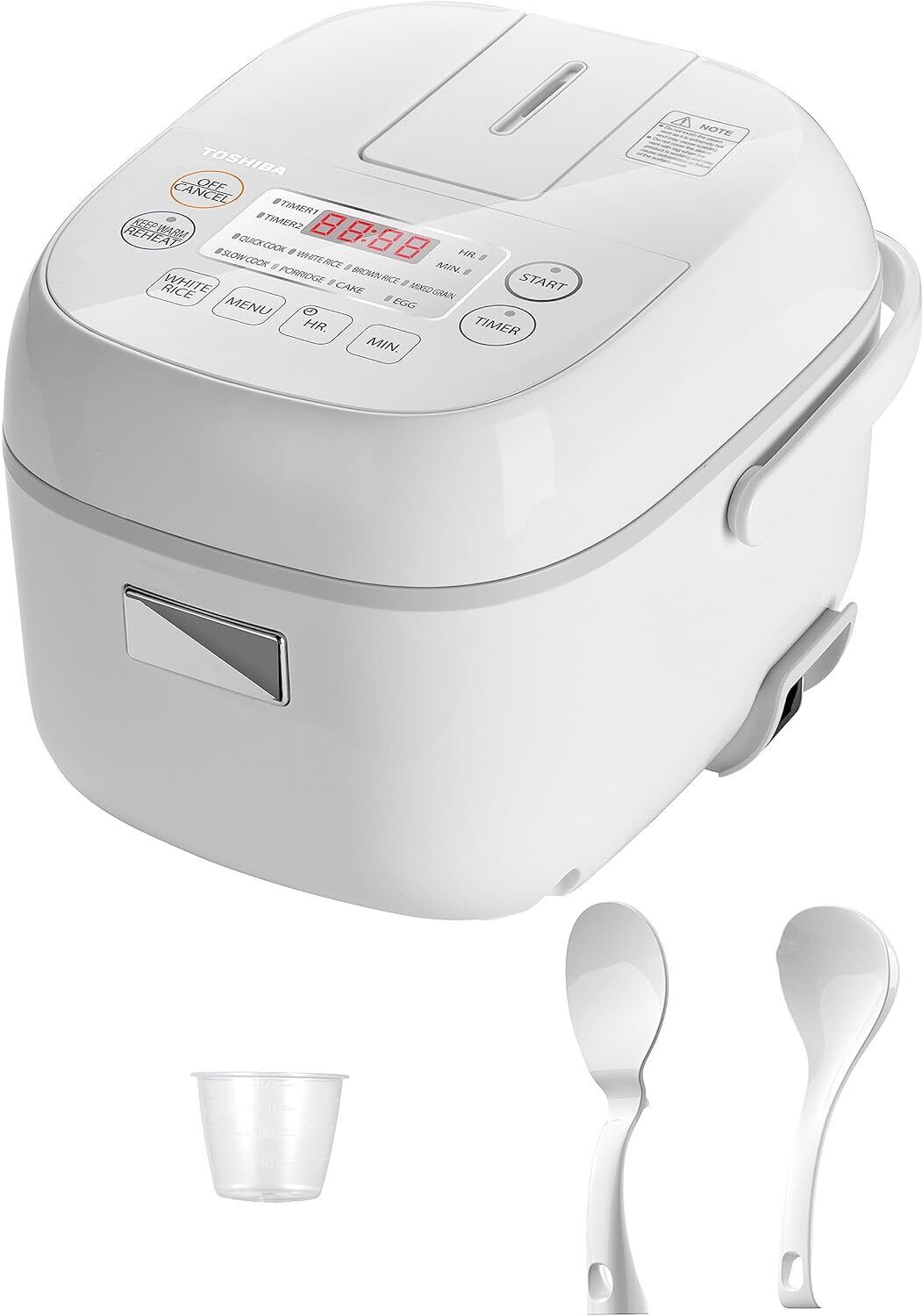Toshiba Rice Cooker Small 3 Cup Uncooked&ndash;LCD Display with 