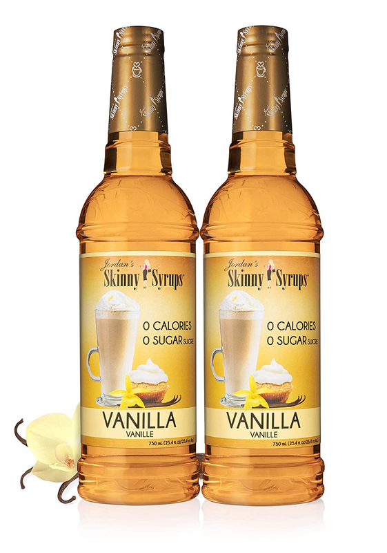 Jordan'S Skinny Syrups Sugar Free Coffee Syrup, Vanilla Flavor Drink Mix, 2 Pcs
