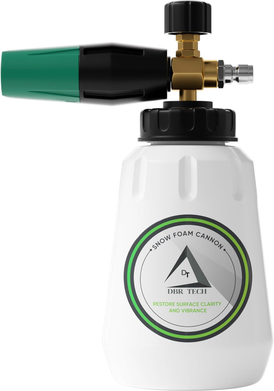 Foam Cannon for Pressure Washer, Professional Detailing Results, Wide Neck Adjus