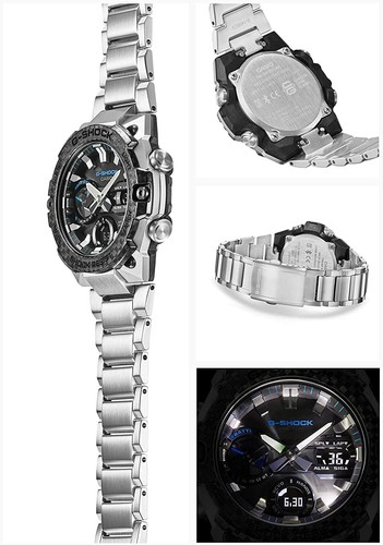 Pre-owned Casio G-shock G-steel Tough Solar Men's Watch Silver Gst-b400xd-1a2jf