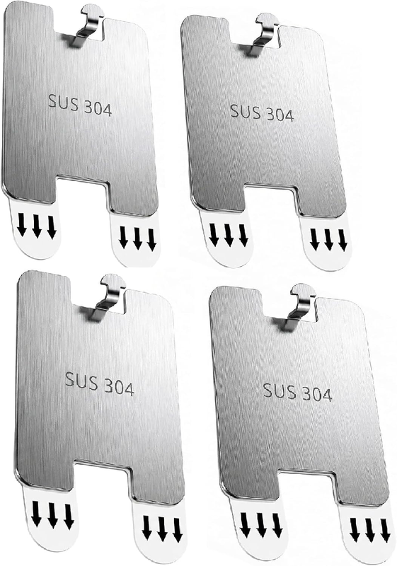 2 Pack Damage-Free Wall Hanging Strips, Adhesive Picture Hooks with Removable Mo