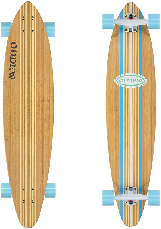 Longboard Skateboard, 41 Inch 8 Layer Canadian Maple Drop through Longboards for
