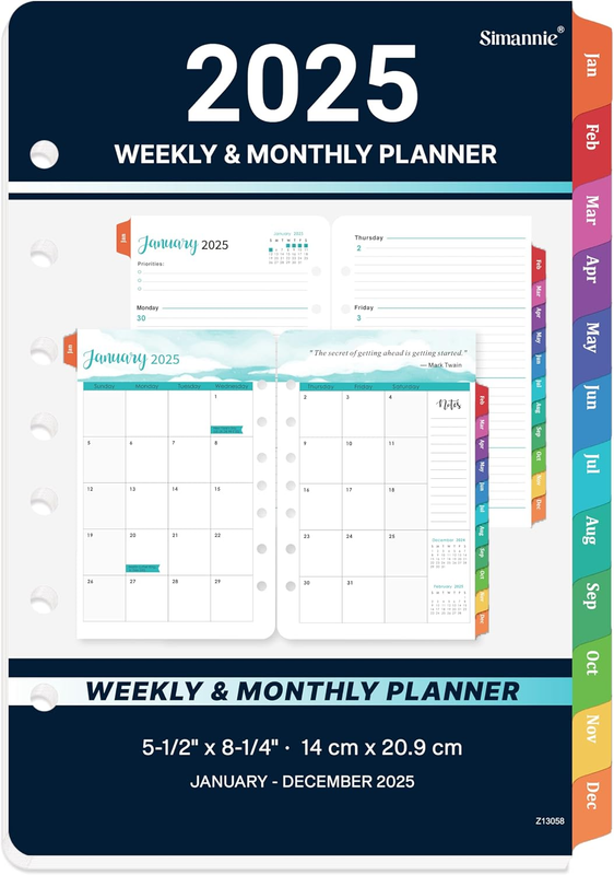 2025 Planner Refills - 2025 Weekly Monthly Planner Refills, January 2025 - Decem