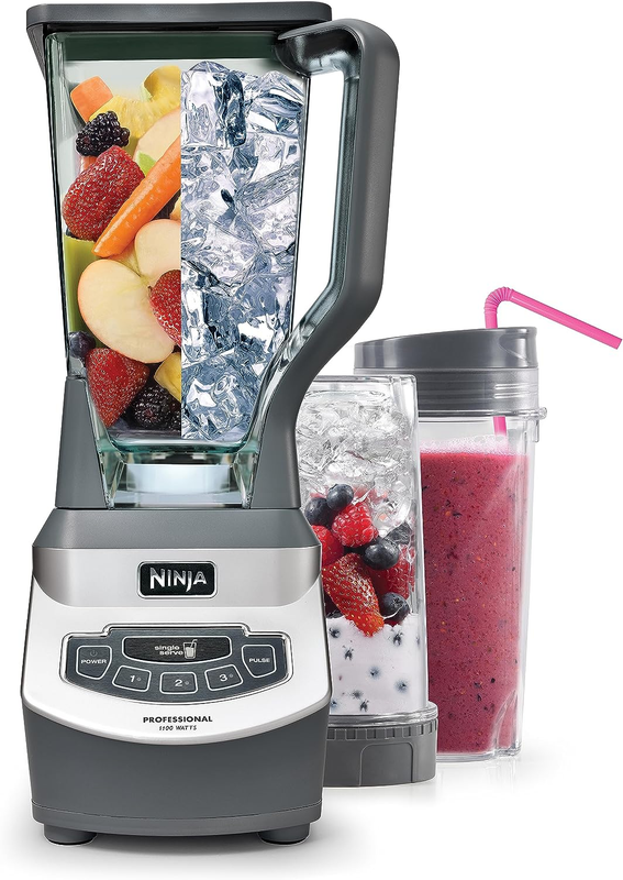 Ninja BL660 Professional Compact Smoothie & Food Processing Blender, 1100-Watts,