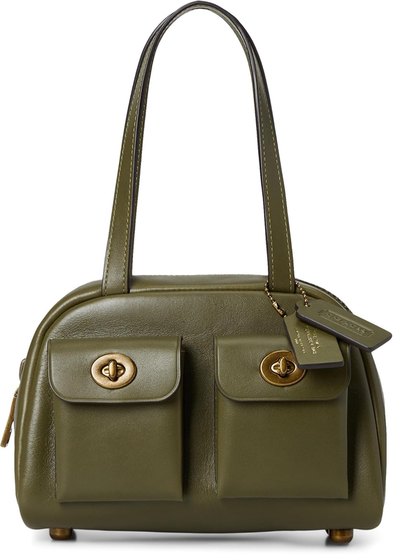 COACH Women's Twin Turnlock Bag 20 Olive One Size