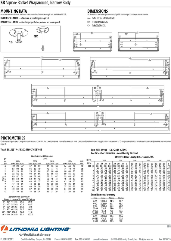 Fluorescent Square 2 Lamp, 4 Feet, Multivolt Wraparound Light, 32W T8