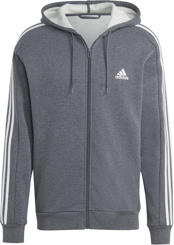 adidas mens Essentials Fleece 3-stripes Full-zip
