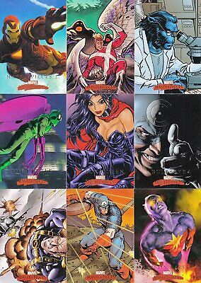 2008 Marvel Masterpieces Series 2 Trading Cards COMPLETE BASE SET, #1-90  RARE