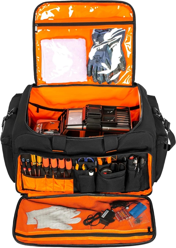 RC Car Bag for 1/8,1/10 Cars, Multipocket RC Tools Storage Organizer Carry Case