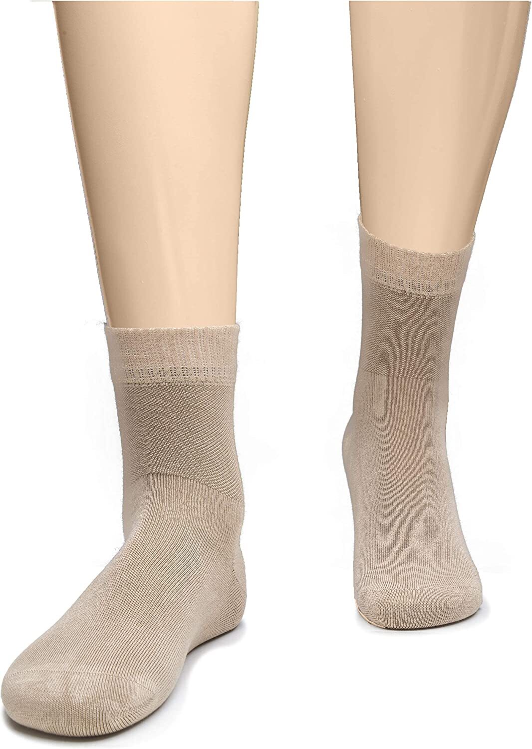 MEN Thin Diabetic Ankle BAMBOO Socks, Solid Colors, MEDIUM, Casual, 4-Pair