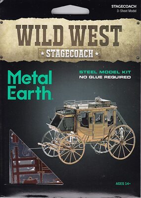 Fascinations Metal Earth Stagecoach 3D Metal Model Kit