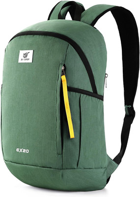 Small Backpack 20L Hiking Backpack Lightweight Travel Daypack Women Men (Green)