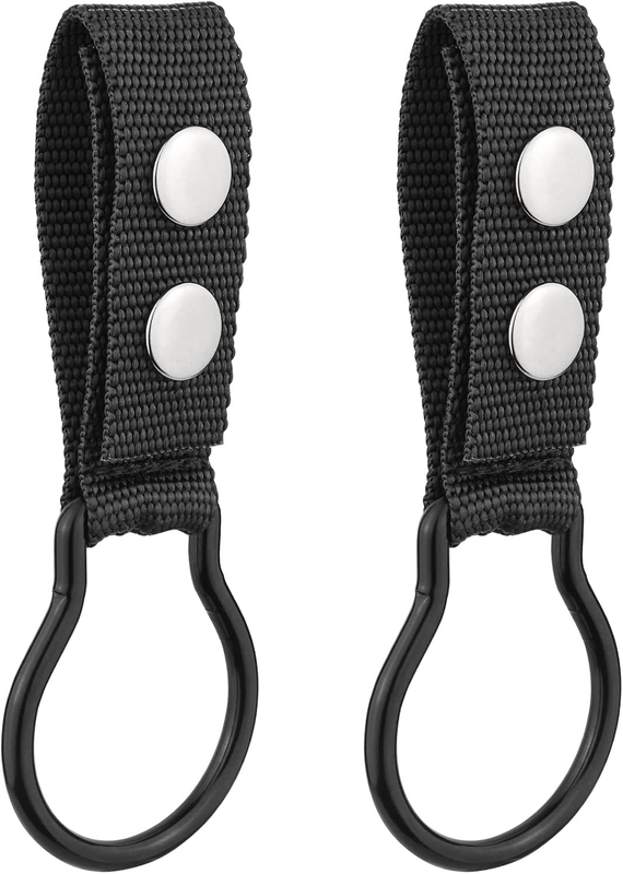 Flashlight Ring for Duty Belt, 2 Pack Nylon Dual Snap Clip Flashlight Holder Uii