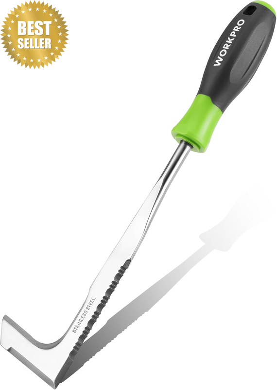30Cm Weed Removal Tool with Plastic Handle, Serrated Edge Weed Puller, Weed Remo
