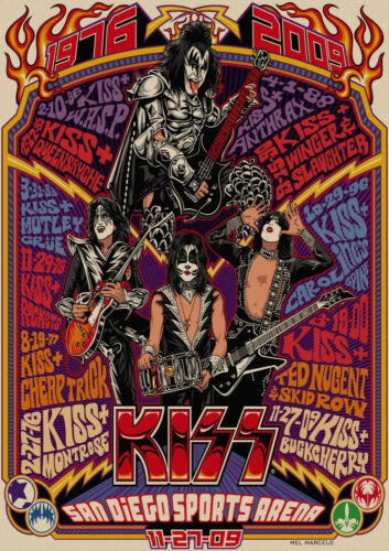 Kiss Rock Band Poster 24" x 34"