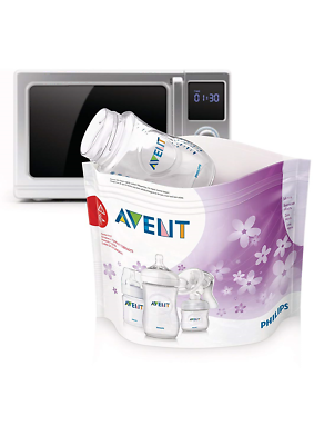Philips AVENT Microwave Steam Steriliser Bags Pack of 5 Baby