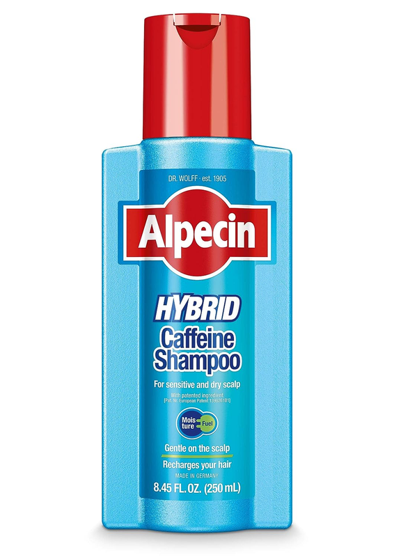 Alpecin Hybrid Caffeine Shampoo for Men with Dry, Itchy, Sensitive Scalps Moistu