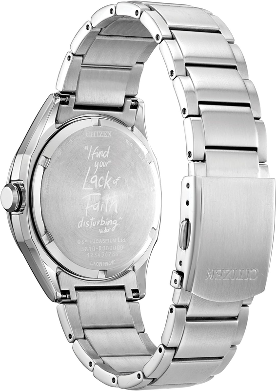 Pre-owned Citizen Men's Star Wars Eco-drive With Stainless Steel Bracelet, Silver-tone, 22